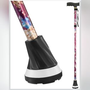 Panzheng Purple Floral Walking Cane